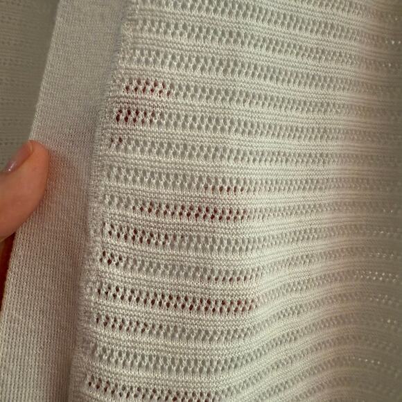 XL Talbots White Lightweight Cardigan - Picture 3 of 6